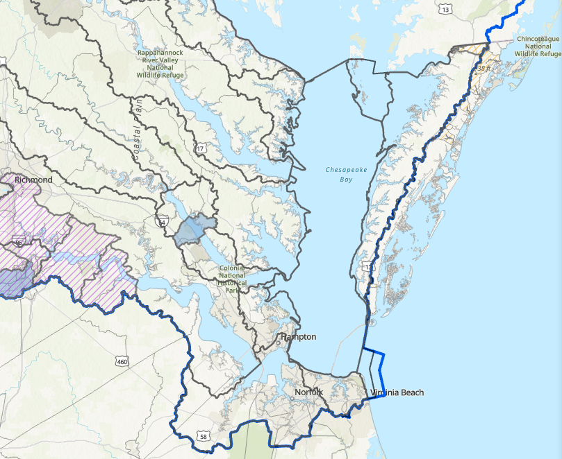 Chesapeake Bay Watershed Map