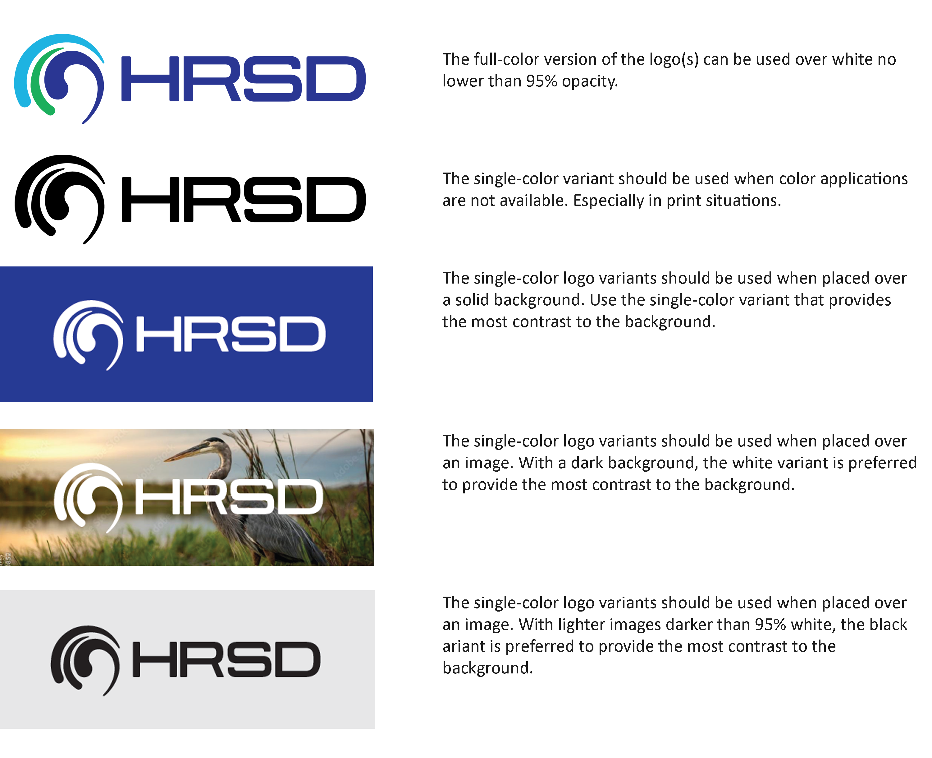 HRSD Logo - Correct Use